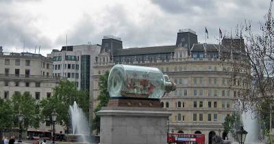 Nelson's Ship in a Bottle, Tafalgar Square, London