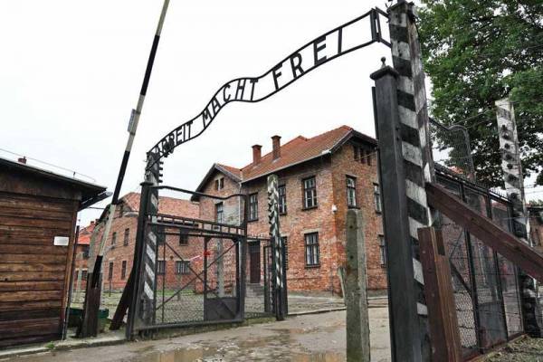 Auschwitz Entrance Gate near Krakow, Poland