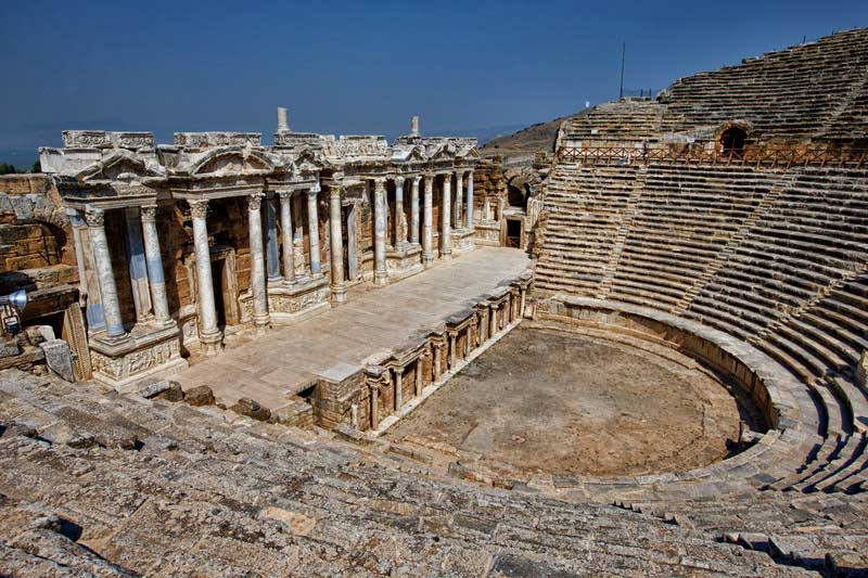 Hierapolis Amphitheater, Pamukkale, Touring Turkey