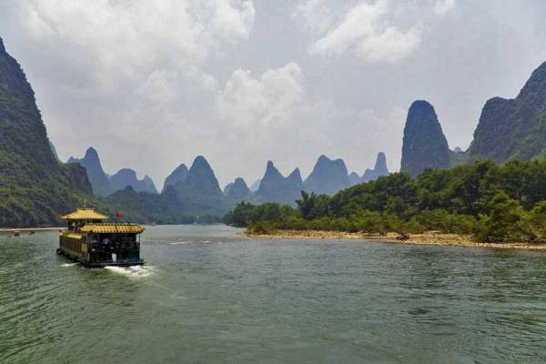 Li River Cruise Barge, Limestone Karst, Visit Guilin