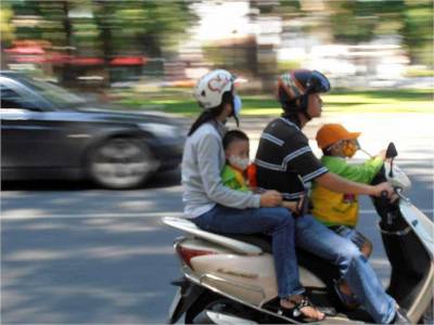 Motor Scooter Family, Visit Ho Chi Minh City