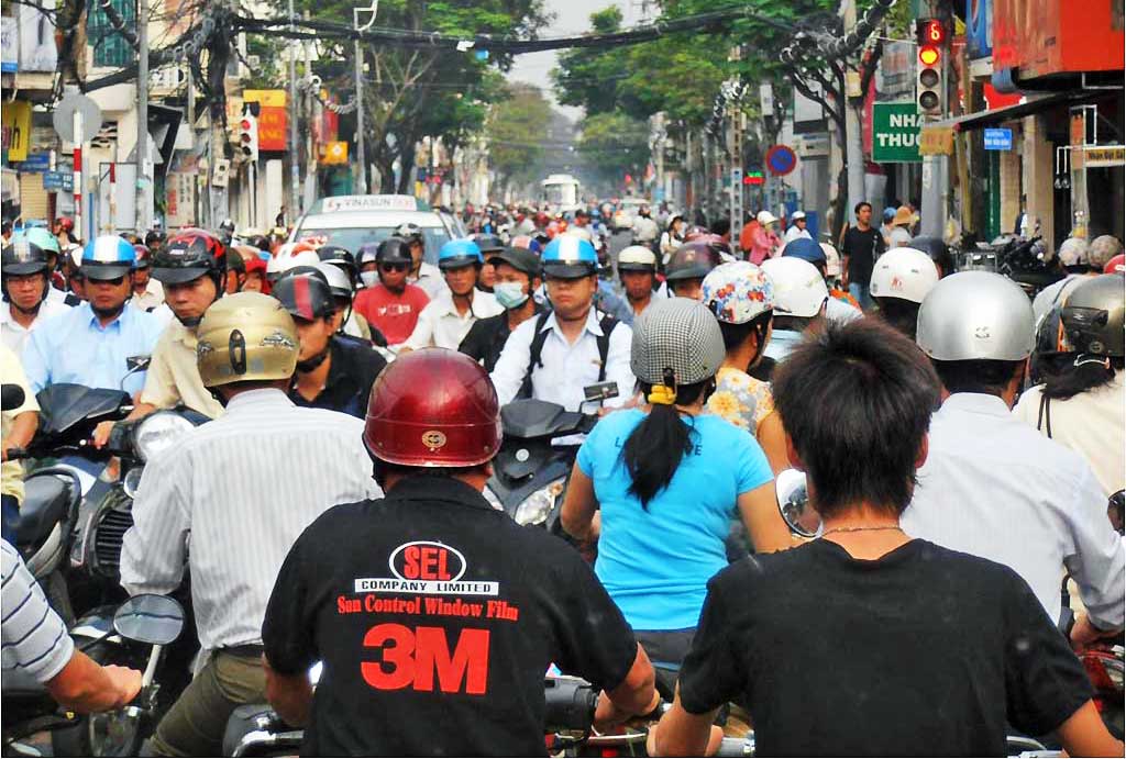 Motor Scooter Traffic, Visit Ho Chi Minh City