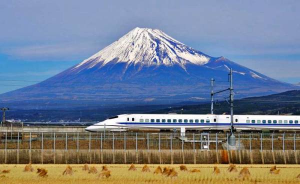 Bullet Train, Mt Fuji, Japan