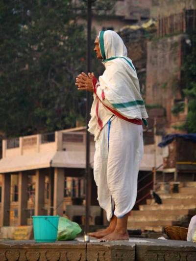 Ganges River Worshipper, Visit Varanasi