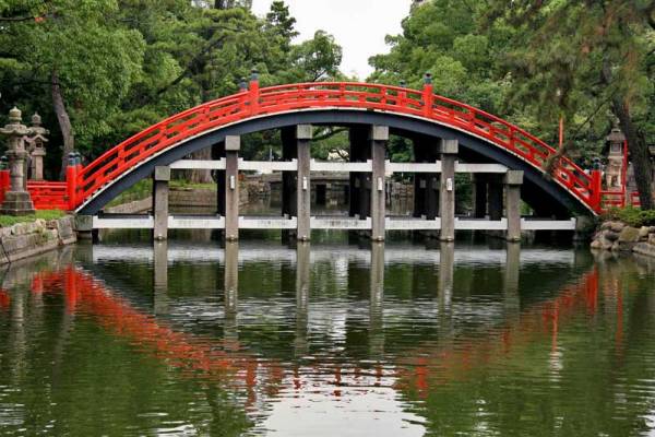 Sumiyoshi Taisha Shrine Bridge, Visit Osaka