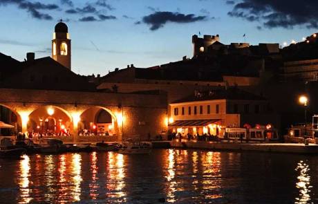 Dubrovnik Old Port at Sunset