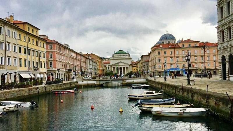Trieste Grand Canal, Italy