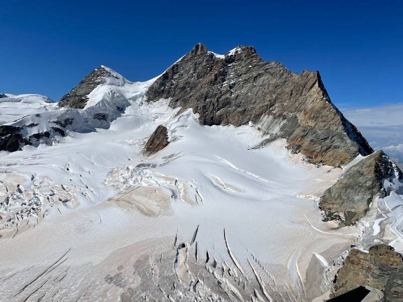 Jungfrau Peak from Sphinx Observatory