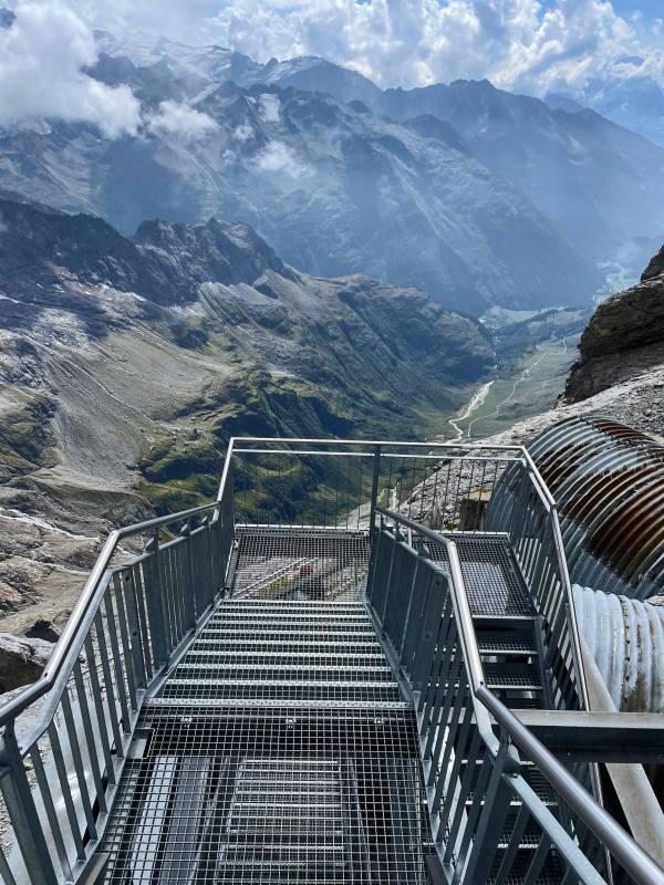 Mount Titlis Cliff Walk Stairs