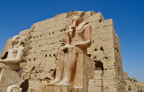 Statues of Egyptian Kings, Karnak Temple