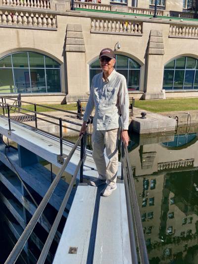 Crossing the Rideau Locks, Ottawa