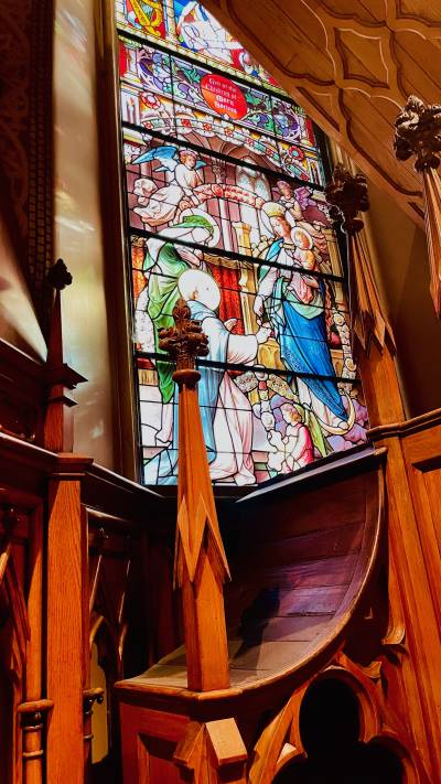 St Patricks Stained Glass, Montreal 2025