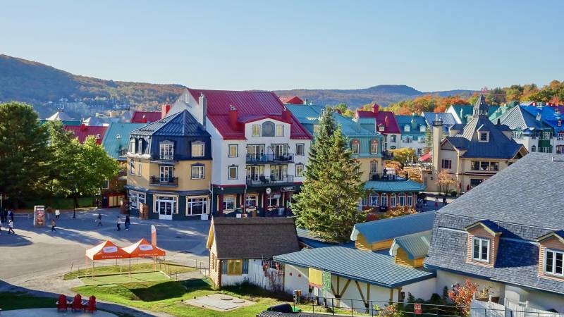 View from Sommet des Neiges, Mont Tremblant Resort