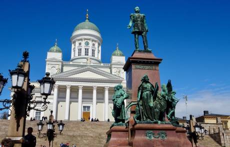 Alexander II Statue and Helsinki Cathedral Alexander II Statue and Helsinki Cathedral