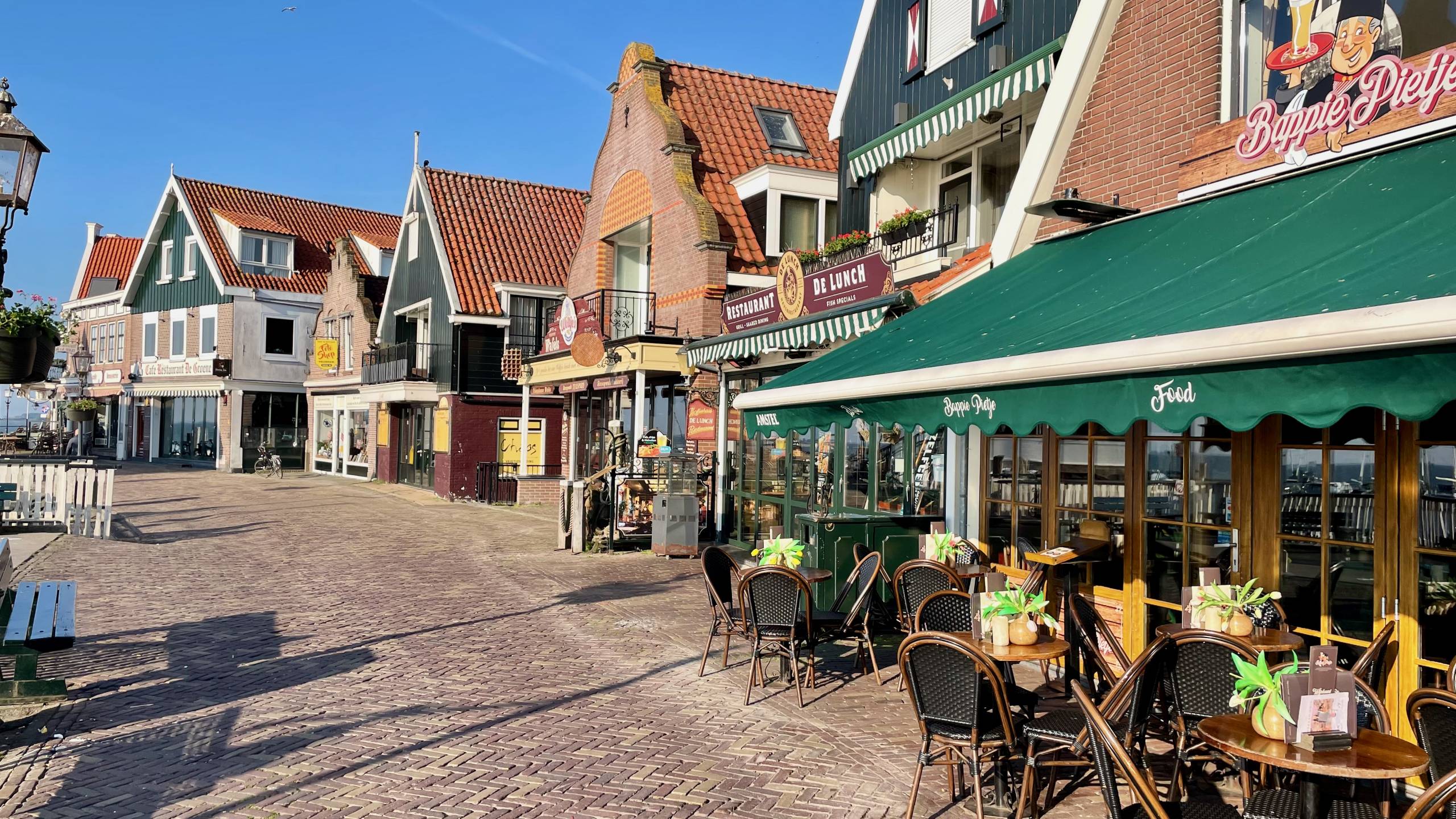 Volendam Harbor Before the Tourists Arrive
