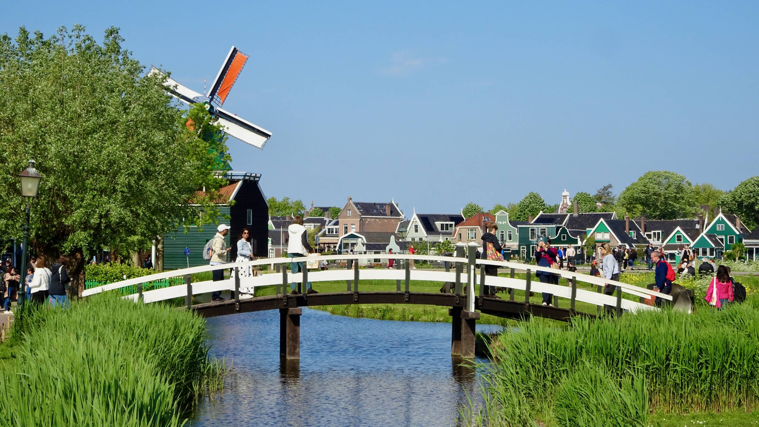 Zaanse Schans Village Bridge
