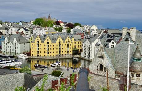 Alesund from Museum Park Viewpoint Alesund from Museum Park Viewpoint