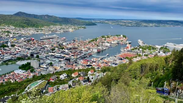 Bergen Shore Excursion Floibanen Summit View
