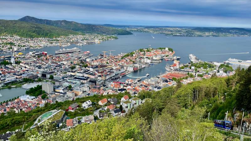 Bergen Shore Excursion Floibanen Summit View