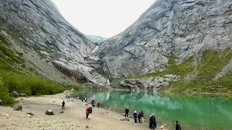 Briksdal Glacier and Glacial Pond, Olden