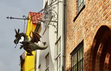 Dragon Sign in Lubeck Dragon Sign in Lubeck