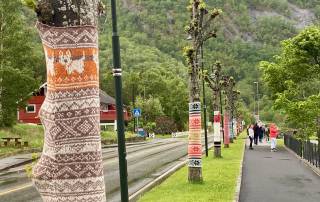 Knitted Trees, Eidfjord Knitted Trees, Eidfjord