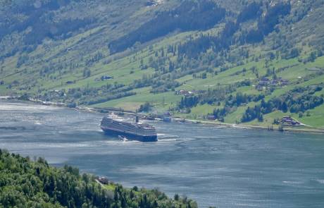 Loen Skylift view of Olden Ship Tender Loen Skylift view of Olden Ship Tender