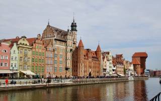 Motlawa River, Gdansk Old Town Motlawa River, Gdansk Old Town