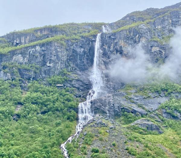 Volefossen near Briksdal Glacier, Olden