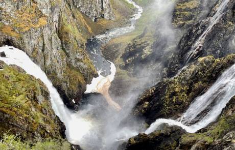 Voringsfossen Waterfall, Eidfjord Voringsfossen Waterfall, Eidfjord